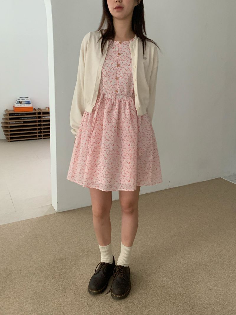  [made by fling] picnic flower mini one-piece
