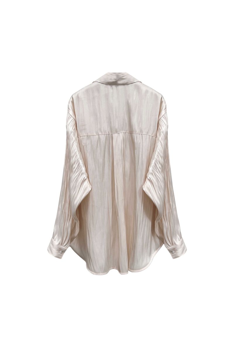 LUMINOUS OVERSIZED SHIRT / ROSE PINK