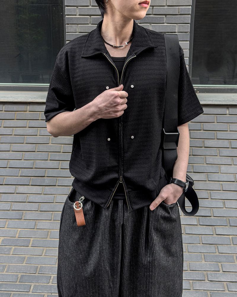 JIIGEUM（ジグム）の「Rivet Knit Zip-Up Cardigan（Tops）」
