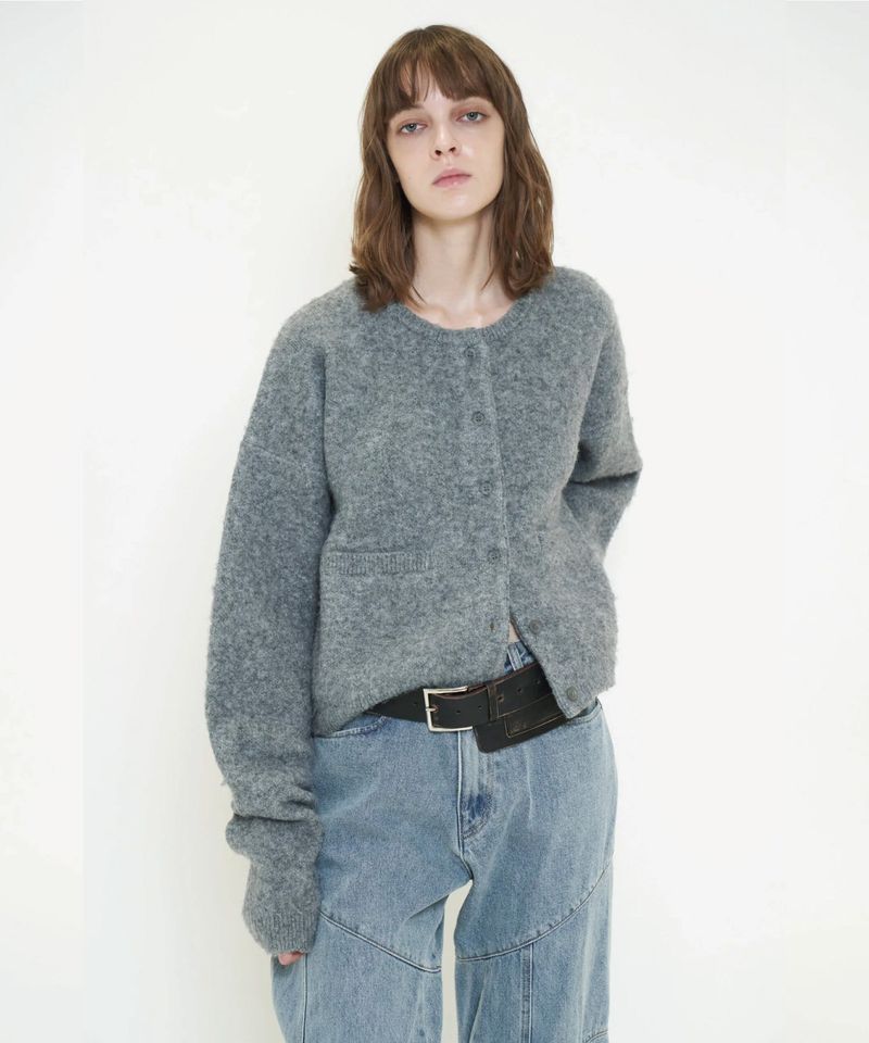 FLUFFY KNIT CARDIGAN