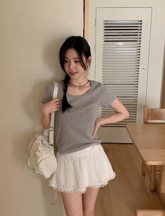 SHOPPERLAND（ショッパーランド）の「Soft Modal Basic Short Sleeve T-shirt (6color)（Tops）」