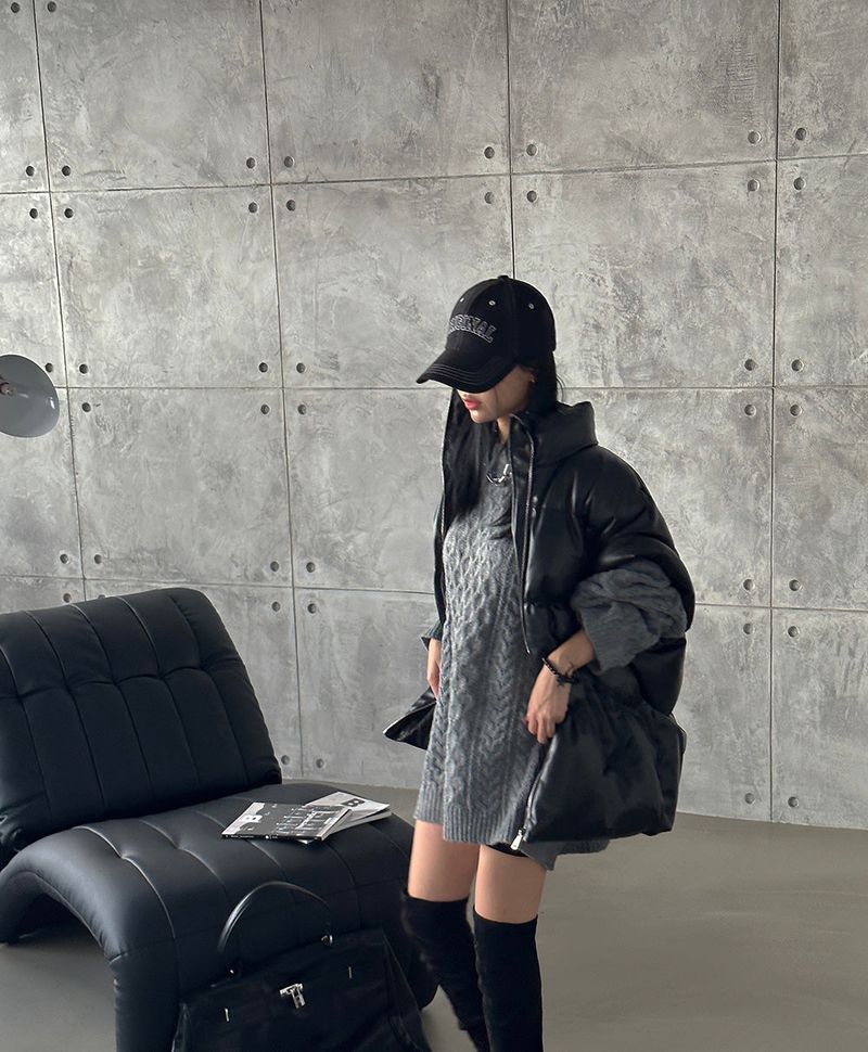 Cooking Twisted Doughnut Patterned Oversized Fit Knitwear