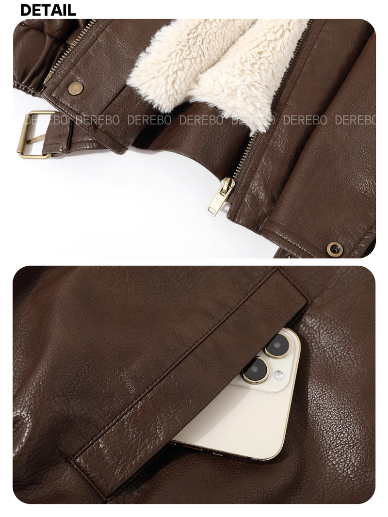Old Money Stand All-Time Leather Jacket (Winter Fleece)