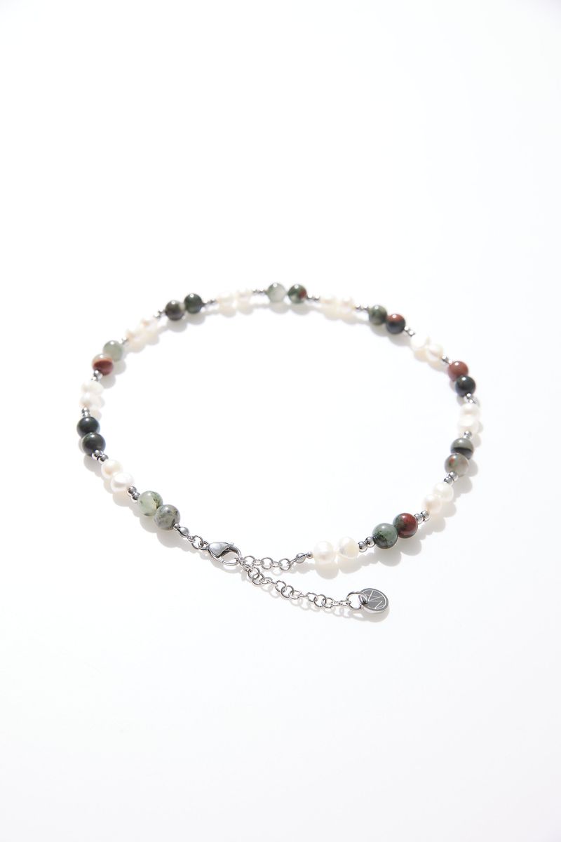 MIXTURE.（ミクスチャー）の「MP009 FRESHWATER PEARL WITH NATURAL STONE NECKLACE（Accessories）」