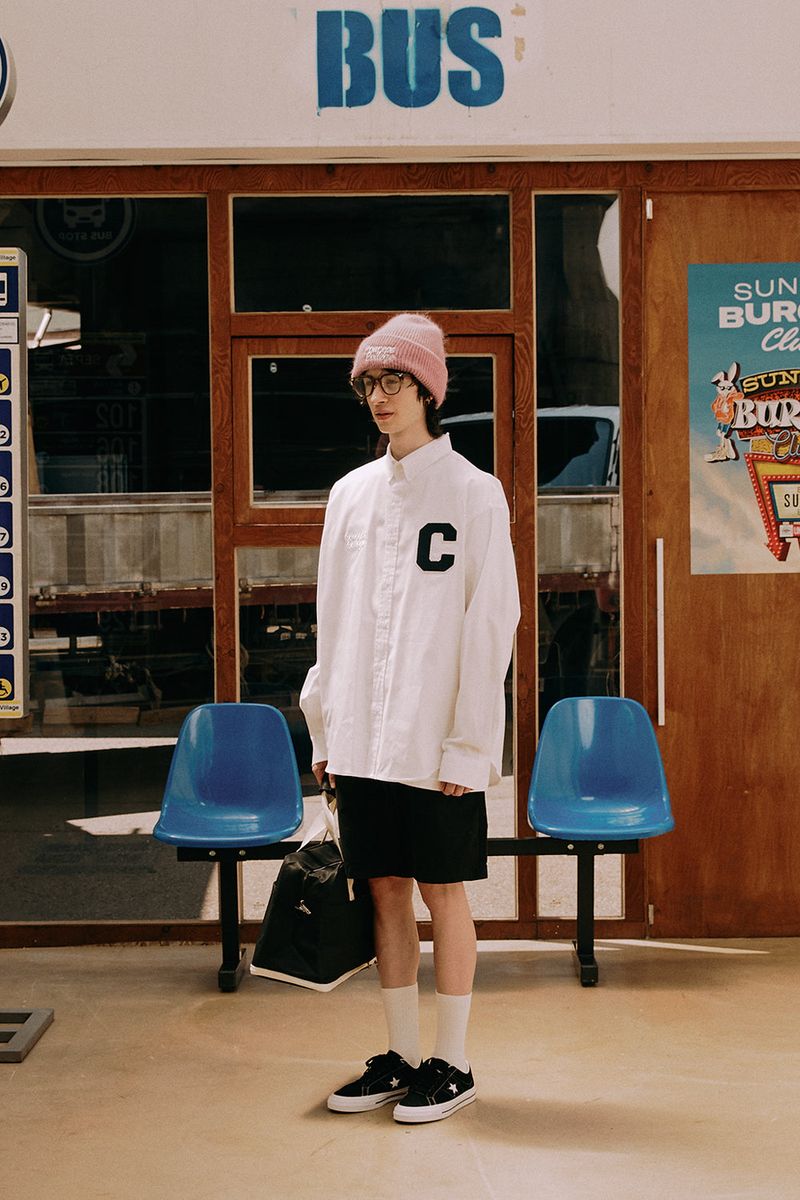 Cワッペン ロングスリーブ オックスフォードシャツ・ホワイト［ユニセックス］ / C Patch Unisex White Oxford Shirt