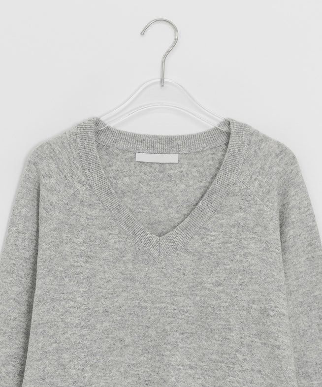 Husit Color Wool V-Neck Knit