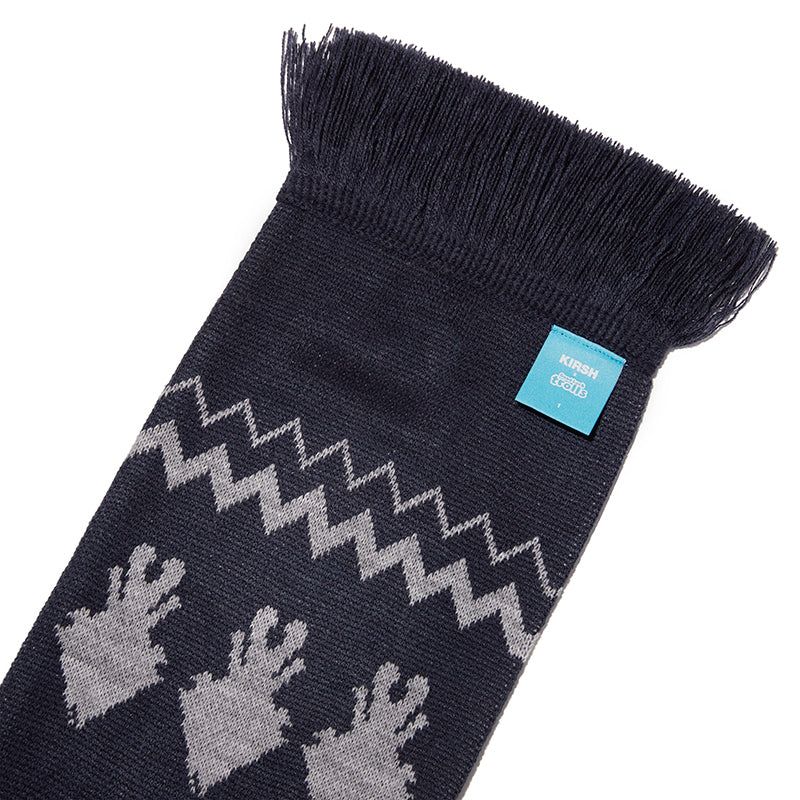 TROLLS JACQUARD KNIT MUFFLER - NAVY