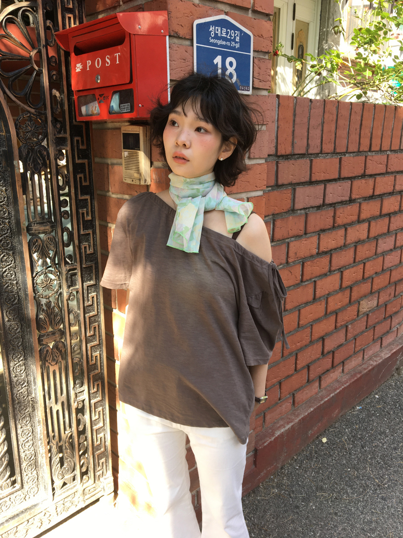 Misty Bloom scarf (2color)