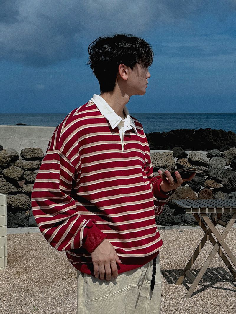ASCLO(エジュクロ)の「ASCLO ADOR Border Sweat Shirt (3color)(Tops)」