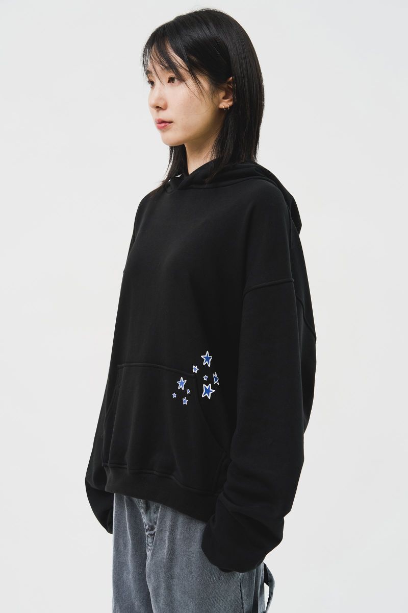 (MADE) Blue Star Softy Hoodie_Black