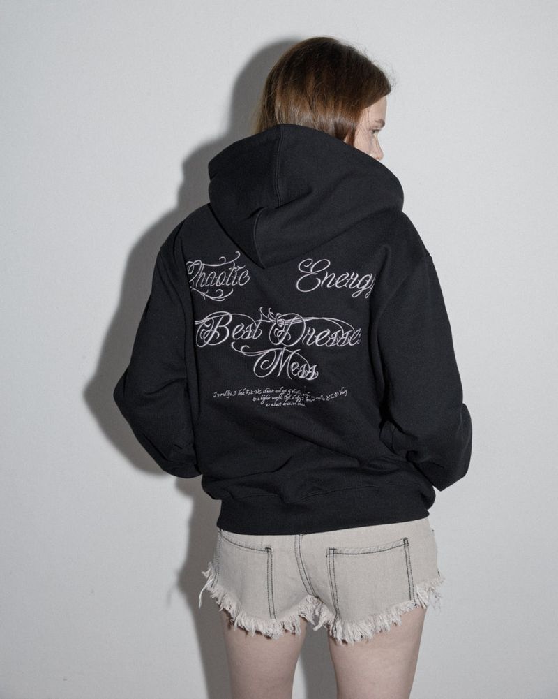 MagoRen SEOUL(マゴレン ソウル)の「BDM Hoodie Zip Up Jacket Black(Jackets/Outerwear)」