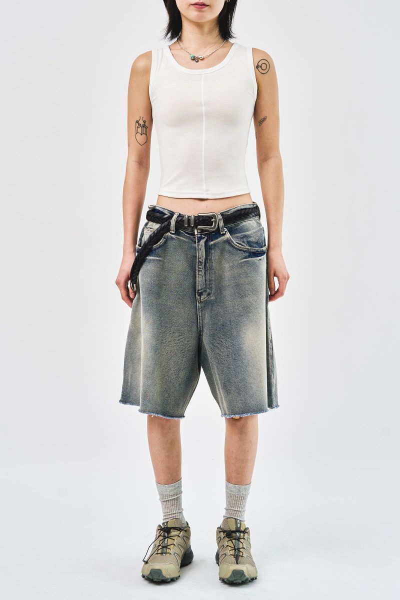 Milky Bermuda Denim Shorts