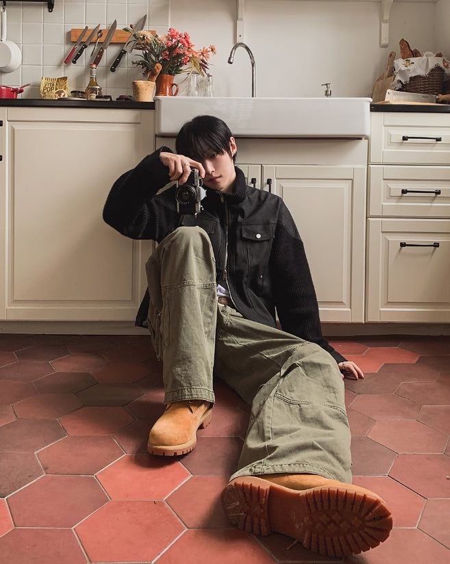 Warp Vintage Dyeing Balloon Cargo Pants