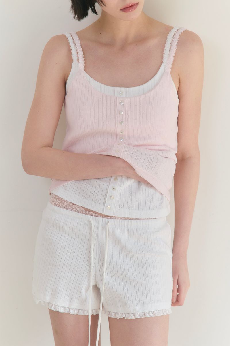 Sweet Dreams Lace Shorts (White)