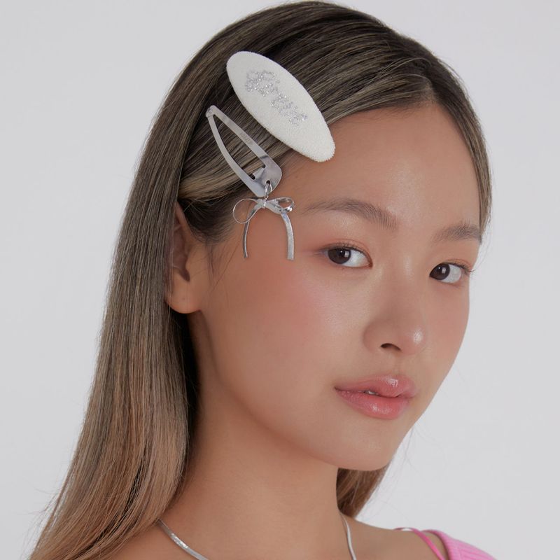 Eireve（エイレブ）の「LETTERING TERRY HAIR CLIP_CREAM（Hair Accessories）」