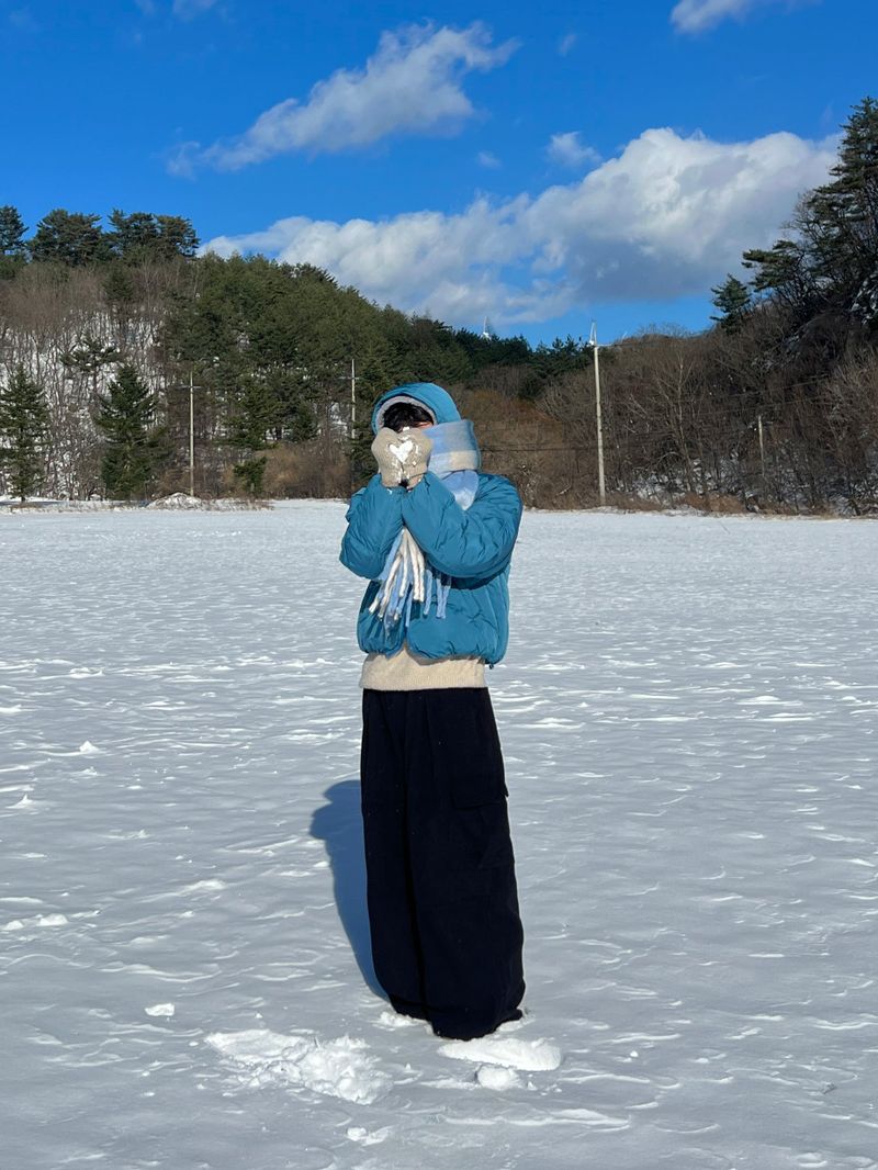 Blue Bear Hooded Padding (4 Colors)