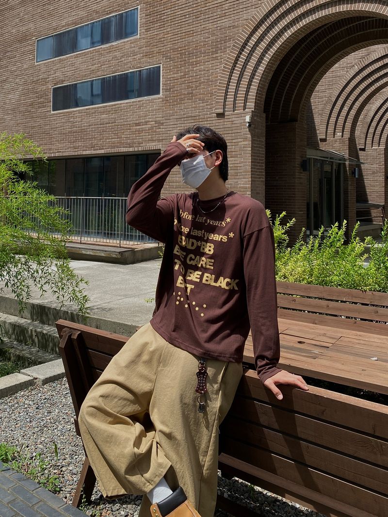 SSROOM（エスエスルーム）の「Bed Last Lettering Long Sleeve T-Shirt 3C（Tops）」