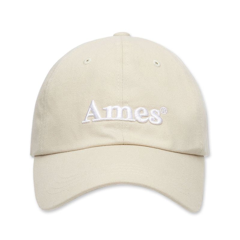 AMES WORLDWIDE（アメスワールドワイド）の「BASIC LOGO BALL CAP BEIGE（Hats）」