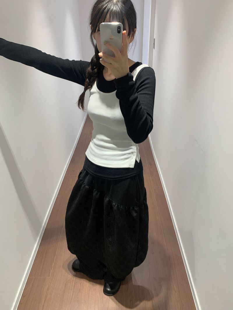 Slit button-up sleeveless(3color)
