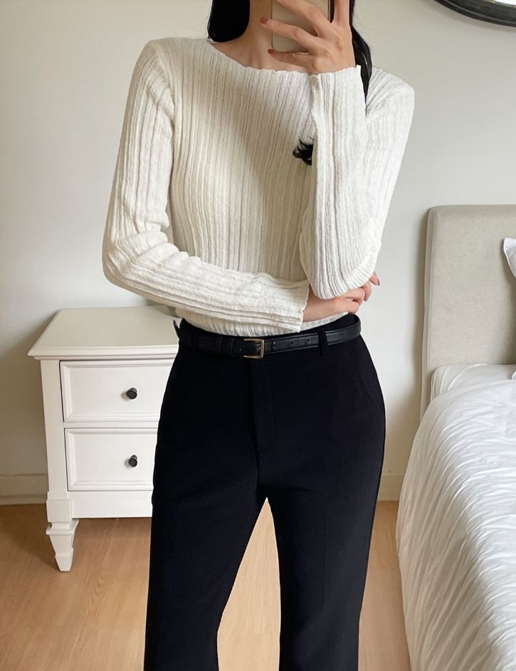 Newton Boatneck Ribbed Knit