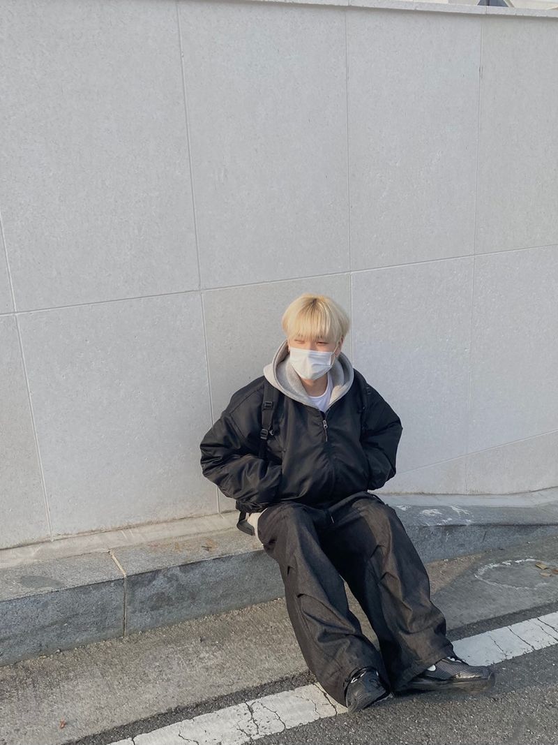 Space String ballon denim wide pants 2color
