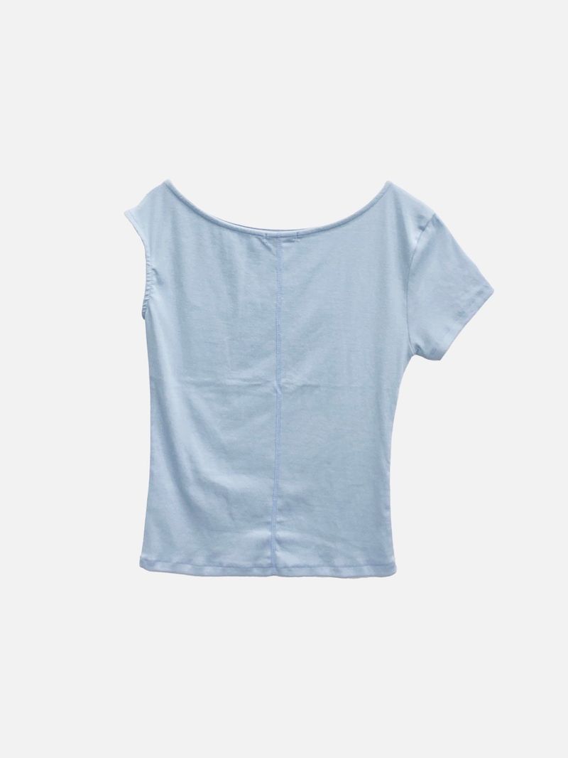J One Shoulder Unbal Tee (3c)