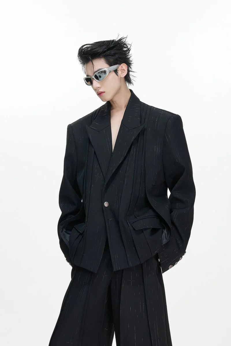 Argue Cultureの「Pleated Double Breasted Suit Jacket（Jackets/Outerwear）」