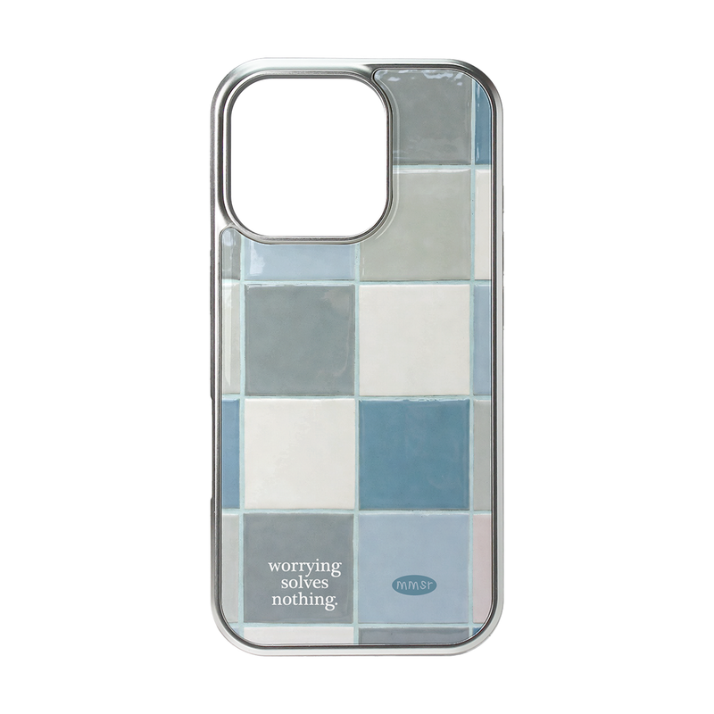 murmursroom(マーマーズルーム)の「(silver frame) ホリデーエポキシバンパーケース (tile 02)(スマホグッズ/小物)」