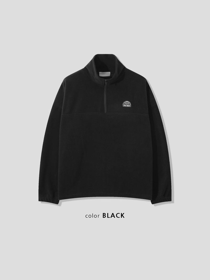 ルアーフリースハーフジップアップTシャツ (5color)