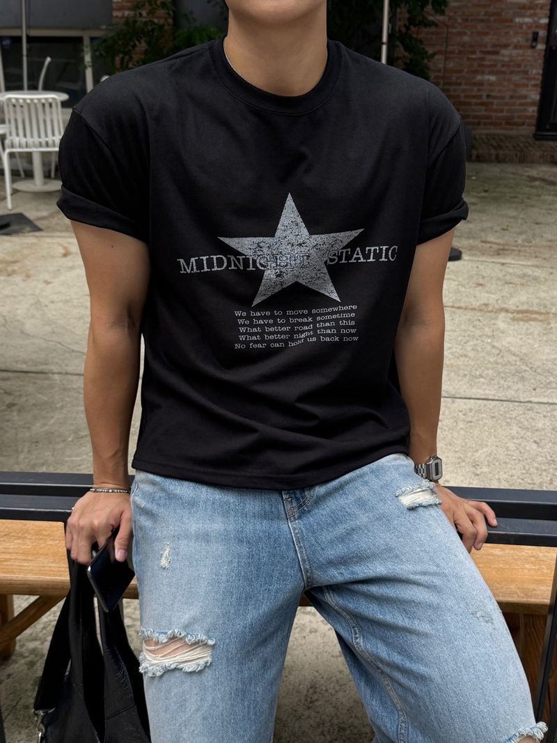 Vintage slab wide snap denim pants