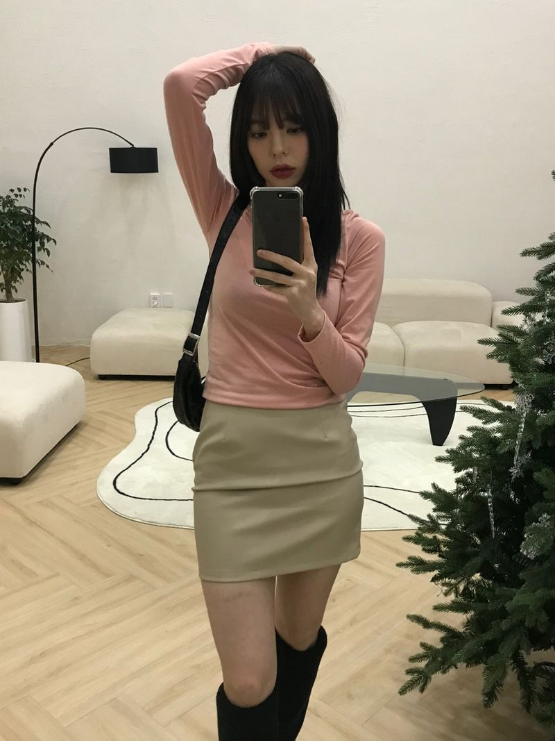 Ashley leather skirt