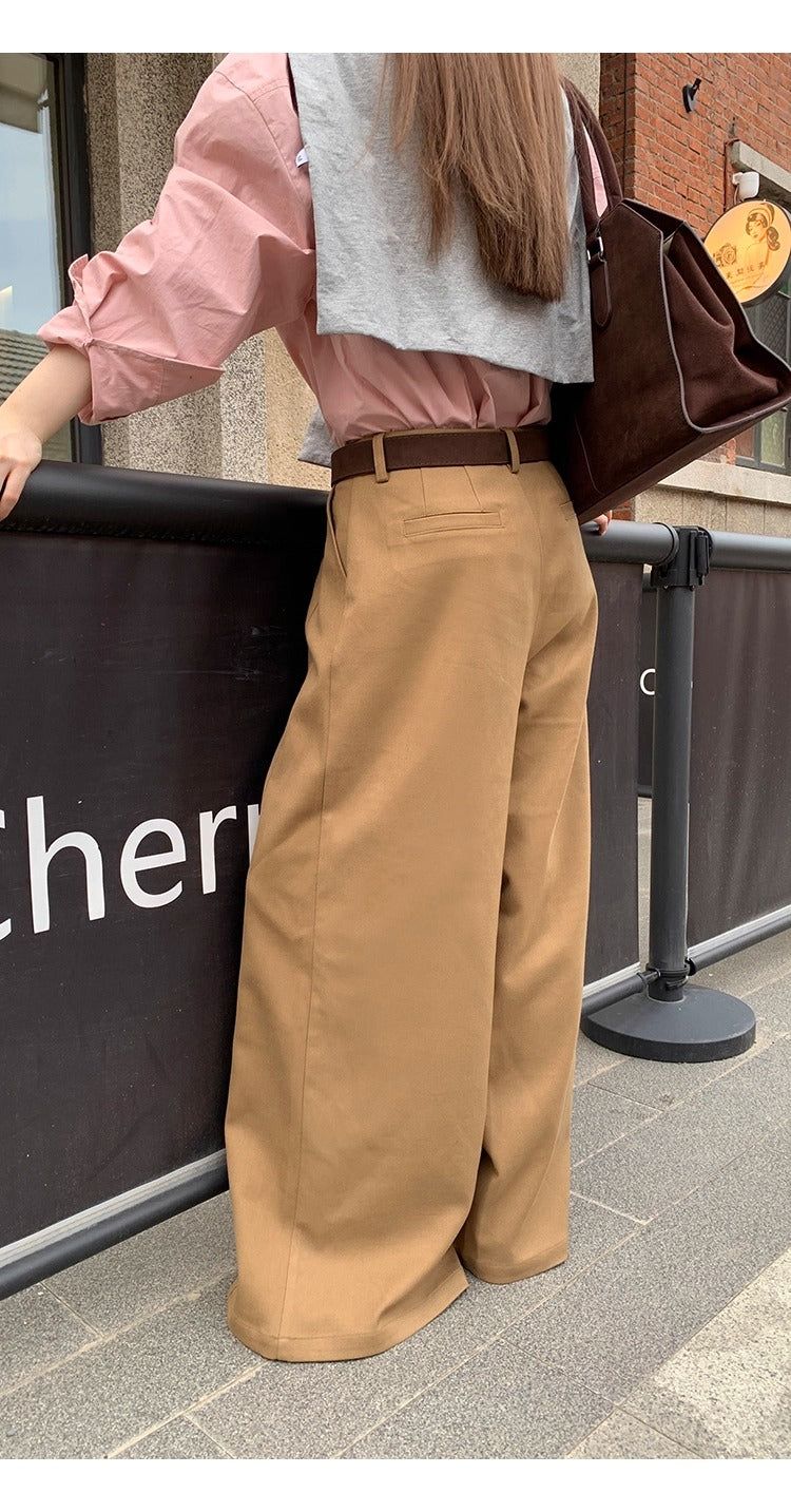 Super Pintuck Wide Cotton Pants