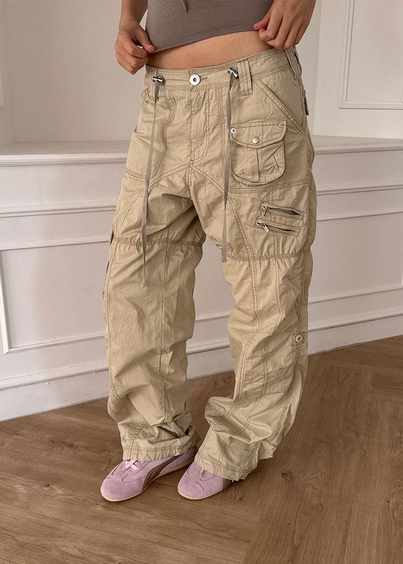 CRISPY CARGO PANTS (3color)