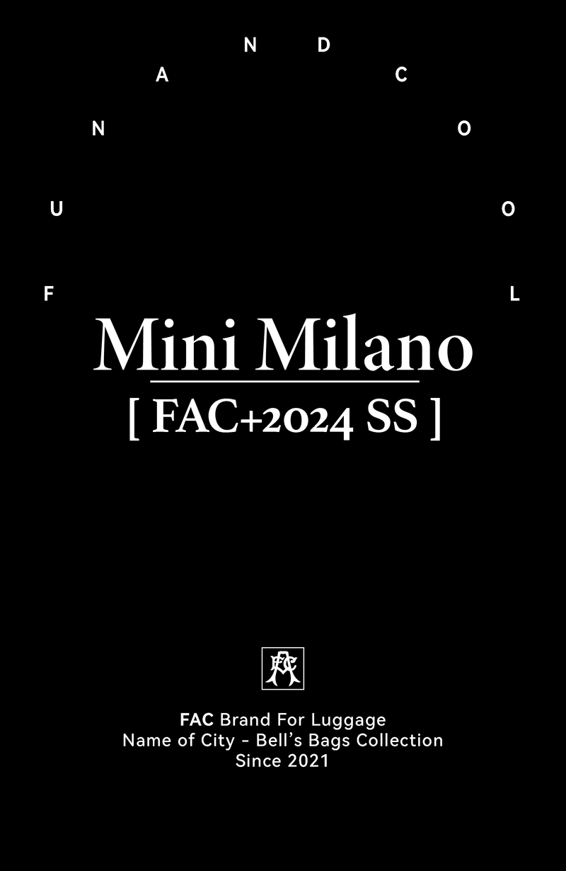 Mini “Milano” Oiled Leather Biker Bag