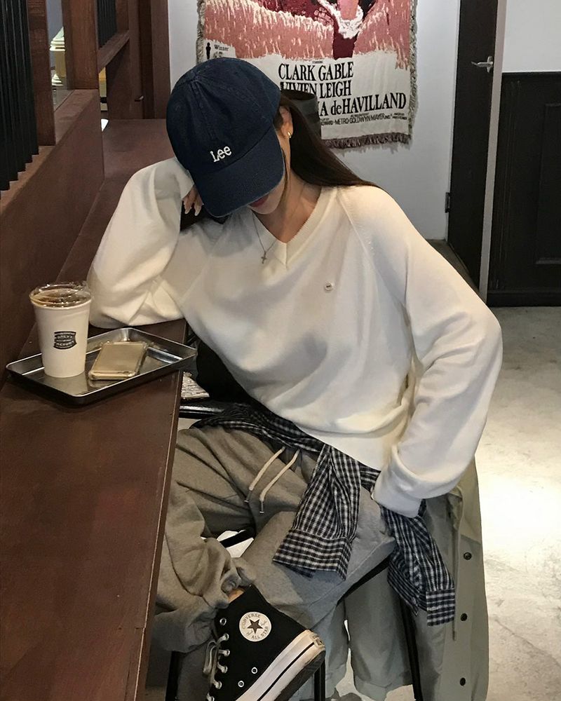 Caramel Color V-Neck Knit