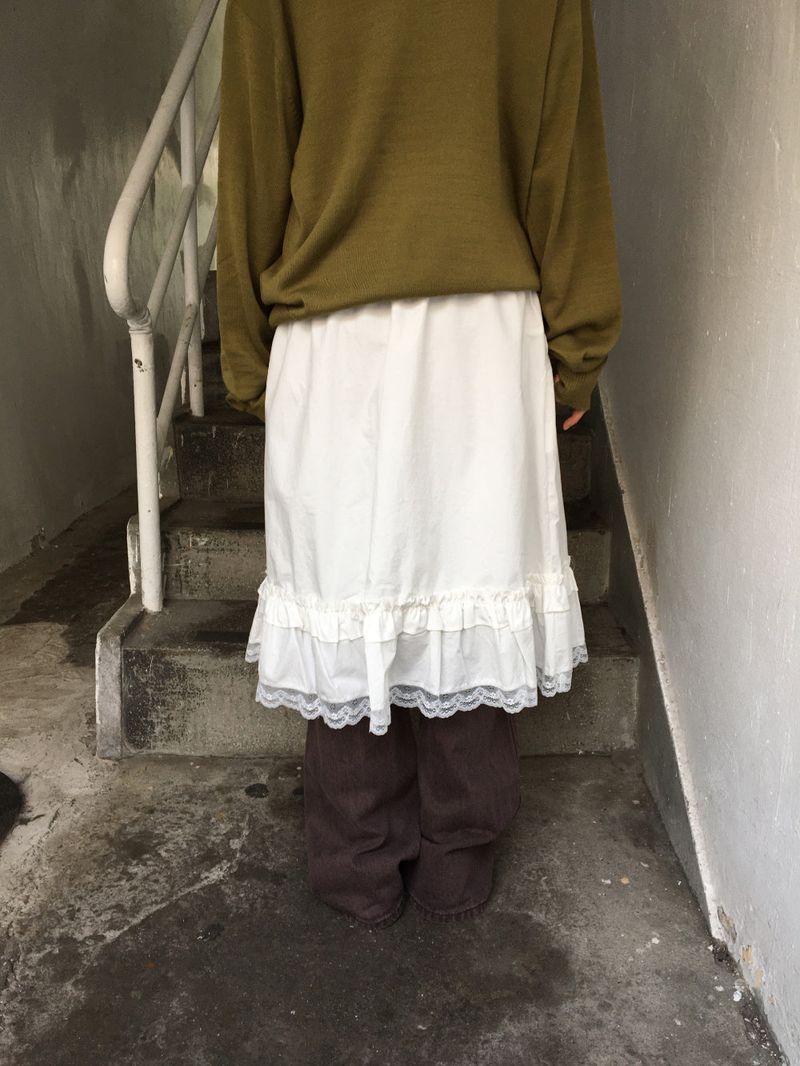 Pudding Ruffle Skirt (2color)