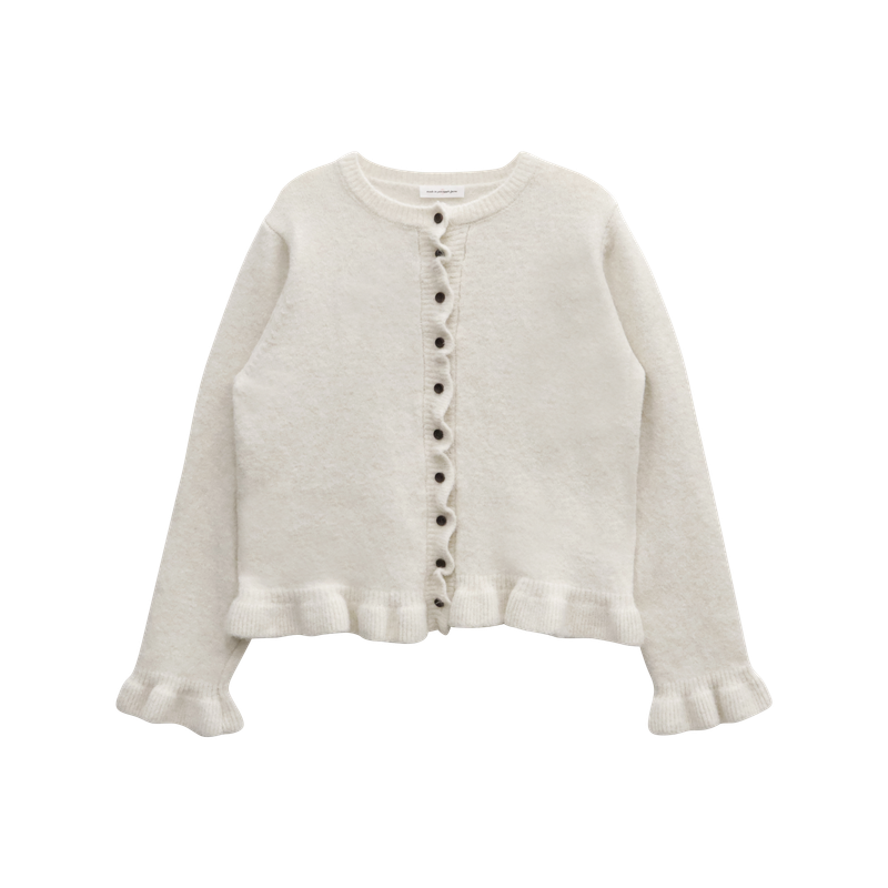 FROST FRILL KNIT CARDIGAN