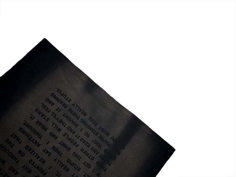 Text Washing Half Sleeve