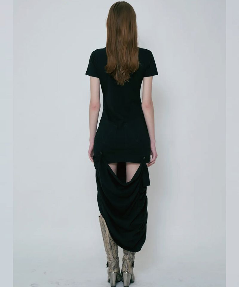 DROOP LINE TEE DRESS