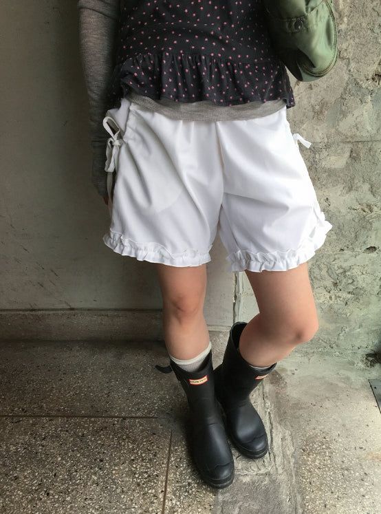 BAON（バオン）の「Hisami Strap Banding Frill Bermuda Pants（Pants）」