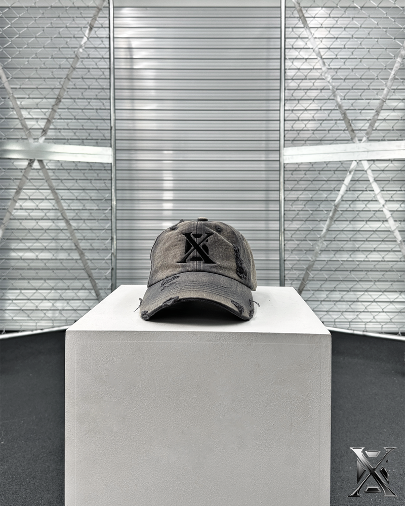 6X Damage Washing Ball Cap (Black logo)