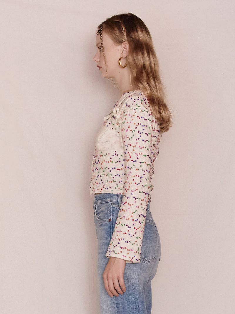 Bustier Layered Dot Knit
