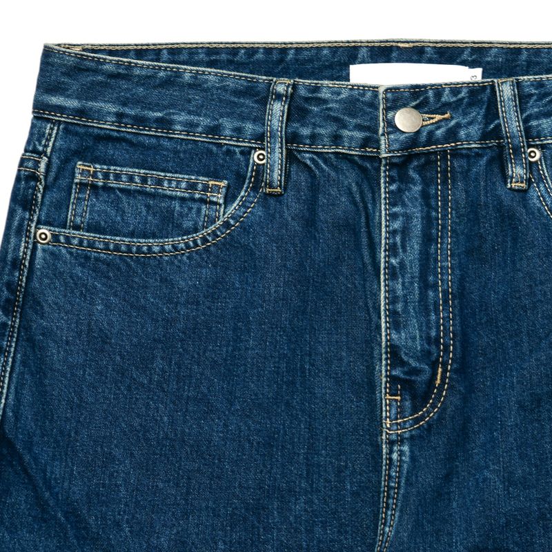 WIDE DENIM PANTS BLUE