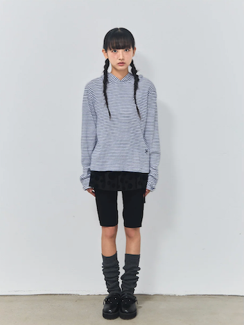 STAR STRIPE HOODIE - BLUE