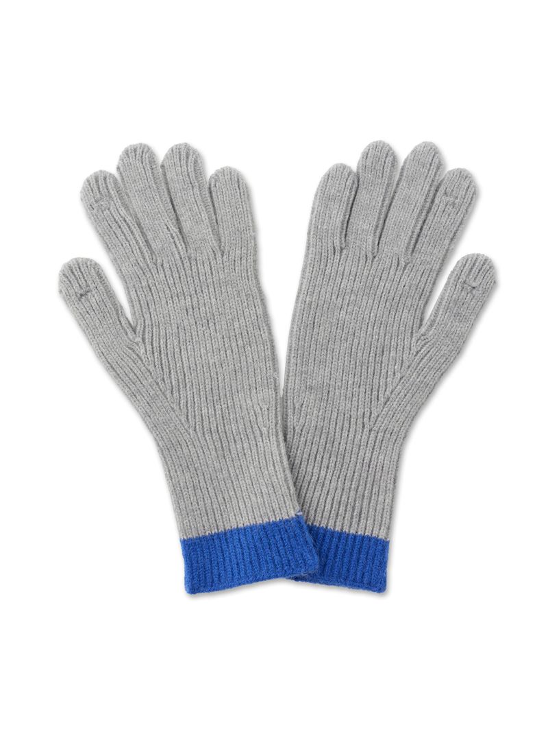 color block glove [grey]