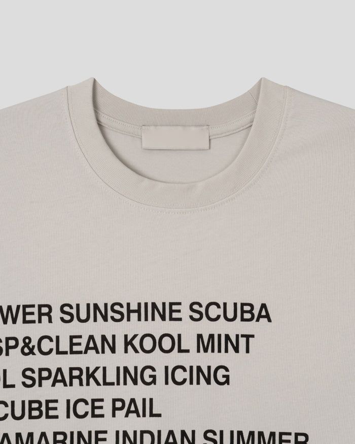 (UNISEX) Ss Slogan Over T-shirt