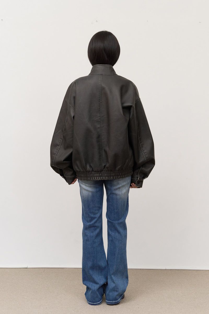 Hook Washed Leather Jacket