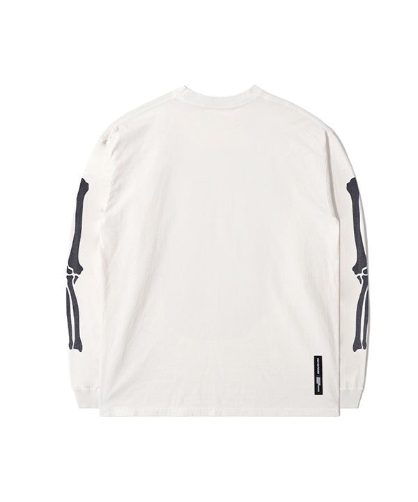 LB Life Bones Washed Long Sleeve (Ecru)