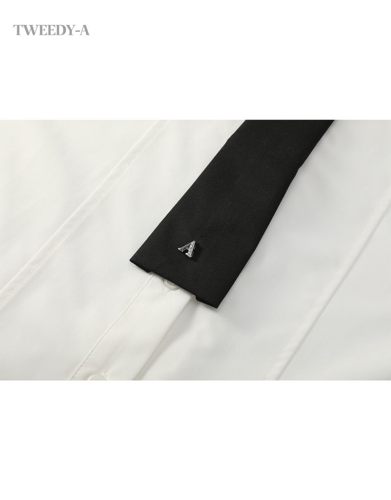 Basic Oxford Tie Shirt WHITE