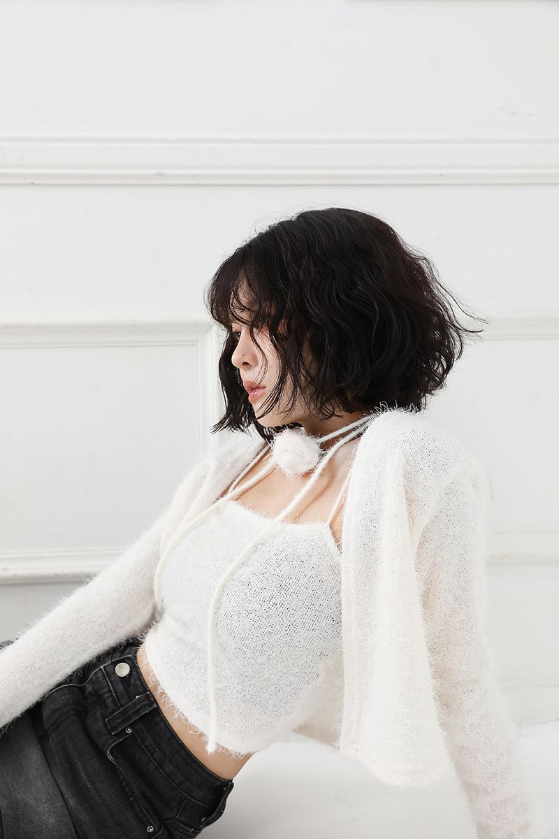 Rose Fur String Choker